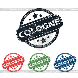 Round Cologne city stamp set - royalty-free vector clipart