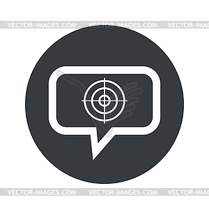 Round aim dialog icon - vector clipart