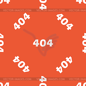 Orange error 404 pattern - vector clipart