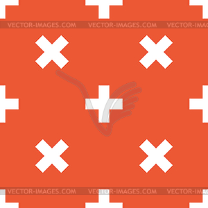 Orange plus pattern - vector image