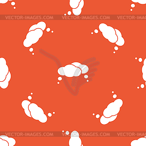 Orange thoughts pattern - vector image