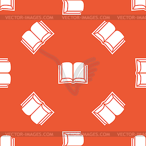 Orange book pattern - vector clipart