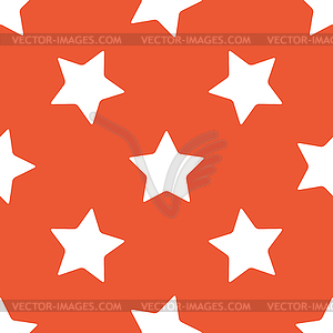 Orange star pattern - vector image