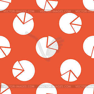 Orange diagram pattern - vector image