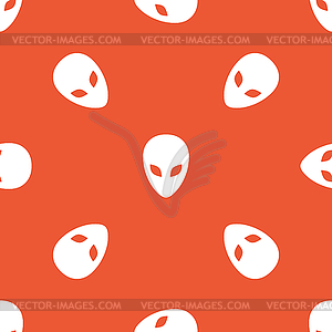 Orange alien pattern - vector EPS clipart