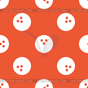 Orange bowling pattern - vector image