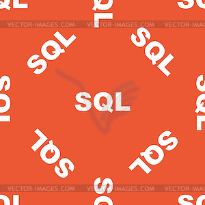 Orange SQL pattern - vector clip art