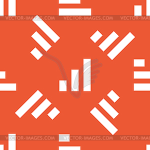 Orange volume scale pattern - vector image