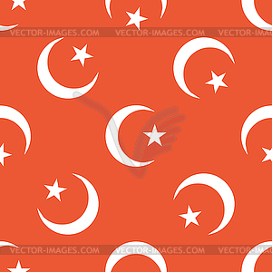 Orange Turkey symbol pattern - vector image