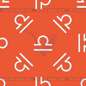 Orange Libra pattern - vector clip art