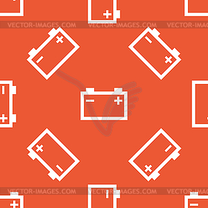 Orange accumulator pattern - vector image