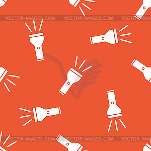 Orange flashlight pattern - vector image