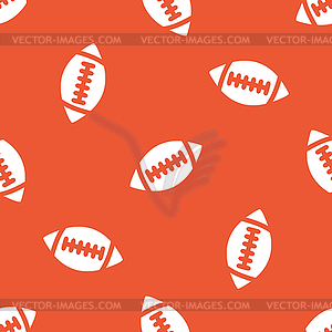 Orange rugby pattern - royalty-free vector clipart