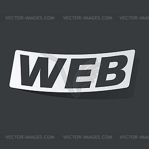 Monochrome WEB sticker - vector clip art