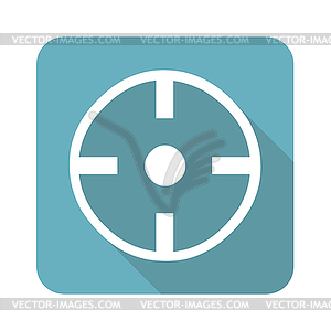 Square target icon - vector image