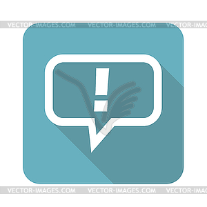 Square answer icon - vector image