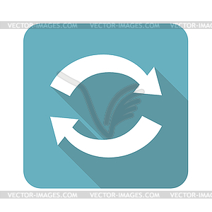 Square exchange icon - vector clipart