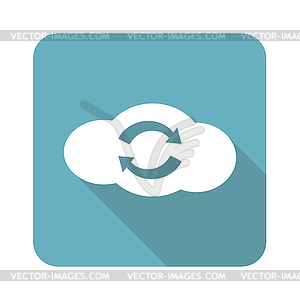 square cloud exchange icon color vector clipart vector images com