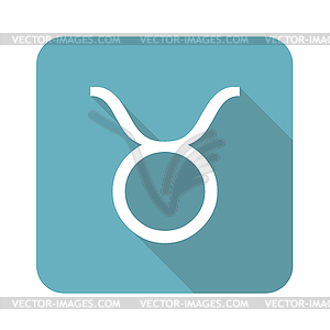 Square Taurus icon - vector clip art