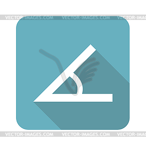 Square angle icon - vector image