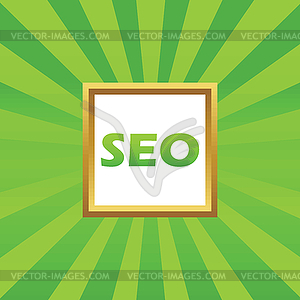 SEO picture icon - royalty-free vector clipart