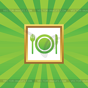 Dishware picture icon - vector clip art