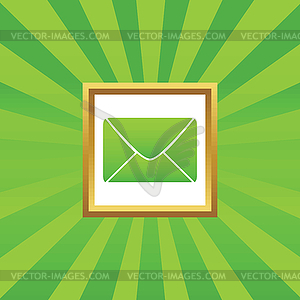 Letter picture icon - vector clipart