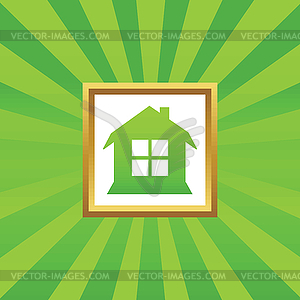 House picture icon - vector image