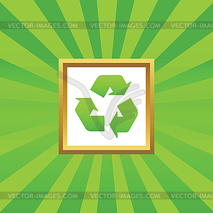 Recycle picture icon - vector clipart