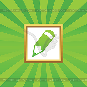 Pencil picture icon - vector EPS clipart