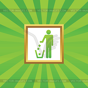 Recycling picture icon - vector image