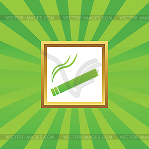 Smoking picture icon - vector image