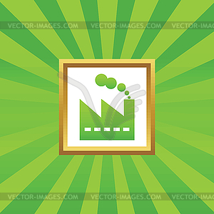 Factory picture icon - vector clipart