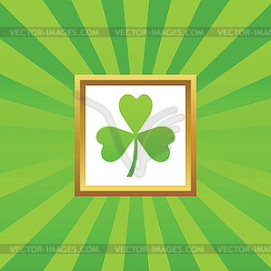 Clover picture icon - vector clipart