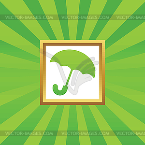 Umbrella picture icon - vector image