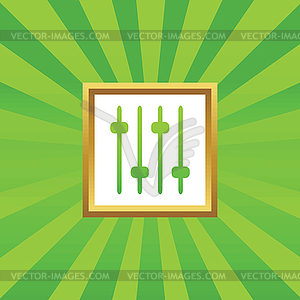 Faders picture icon - vector clipart