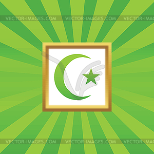 Turkey symbol picture icon - vector image