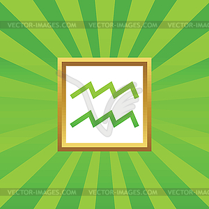 Aquarius picture icon - vector clipart