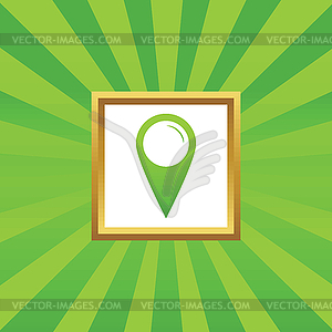 Map marker picture icon - vector image