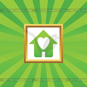 Beloved house picture icon - vector clipart