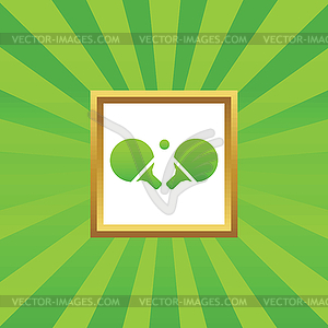 Table tennis picture icon - vector clipart