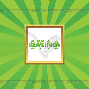 Casino picture icon - vector image