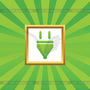 Plug picture icon - vector clipart