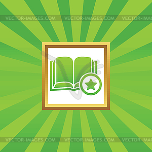 Favorite book picture icon - vector clipart