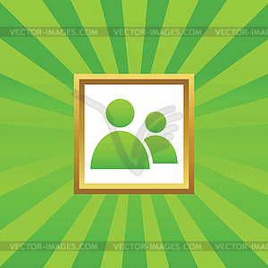 Contacts picture icon - royalty-free vector clipart