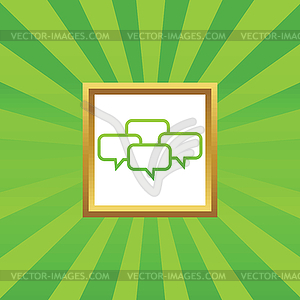 Chat conference picture icon - vector image