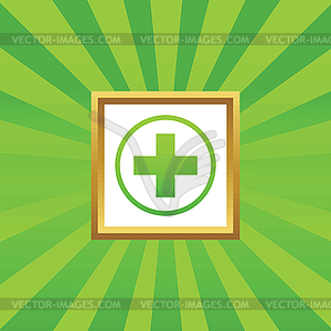 Medical sign picture icon  - vector image