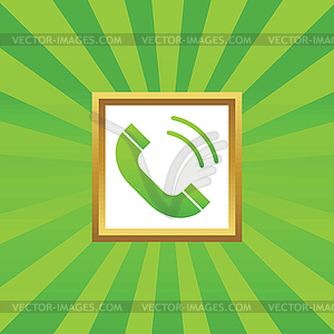 Calling picture icon - vector image