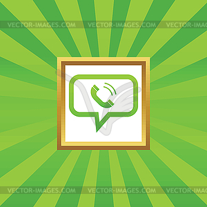 Calling message picture icon - vector clipart