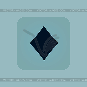 Pale blue diamonds icon - vector clipart